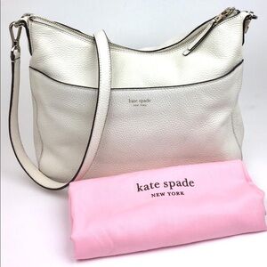 KATE SPADE medium polly leather shoulder b…